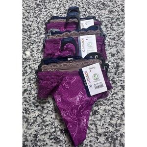 New Women's Multi Color Joyspun Microfiber & Lace  Panties,‎ 9 Pair, XS (0-2)